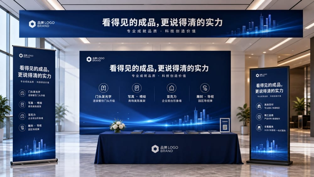 PVC背景板效果示意